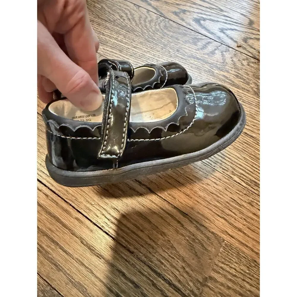 See Kai Run Jane II Black Patent Leather Mary Jane Shoes Size Toddler Girl 6 NEW